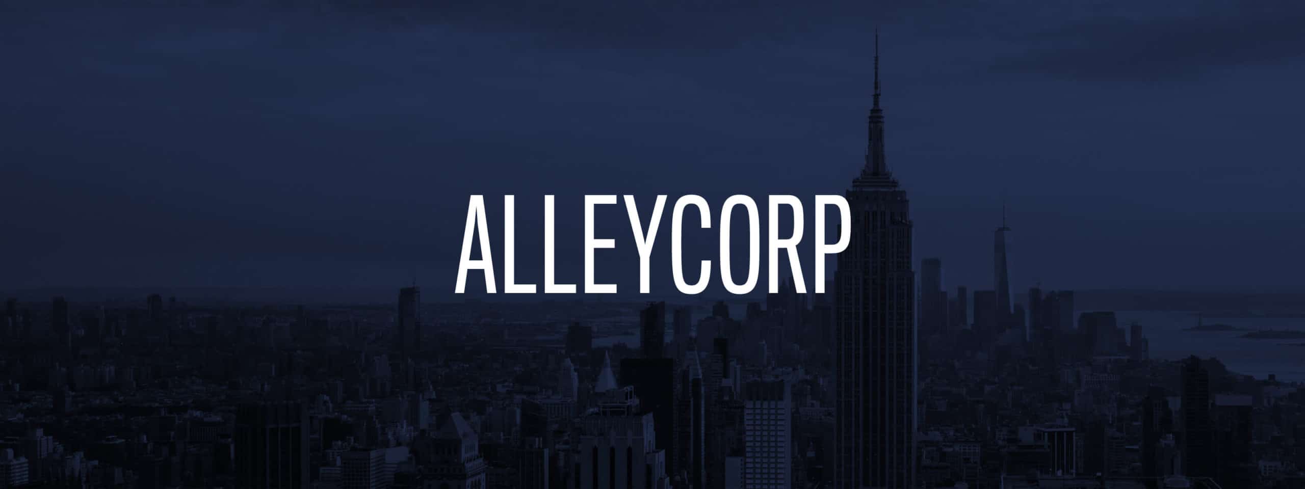 AlleyCorp logo and hero