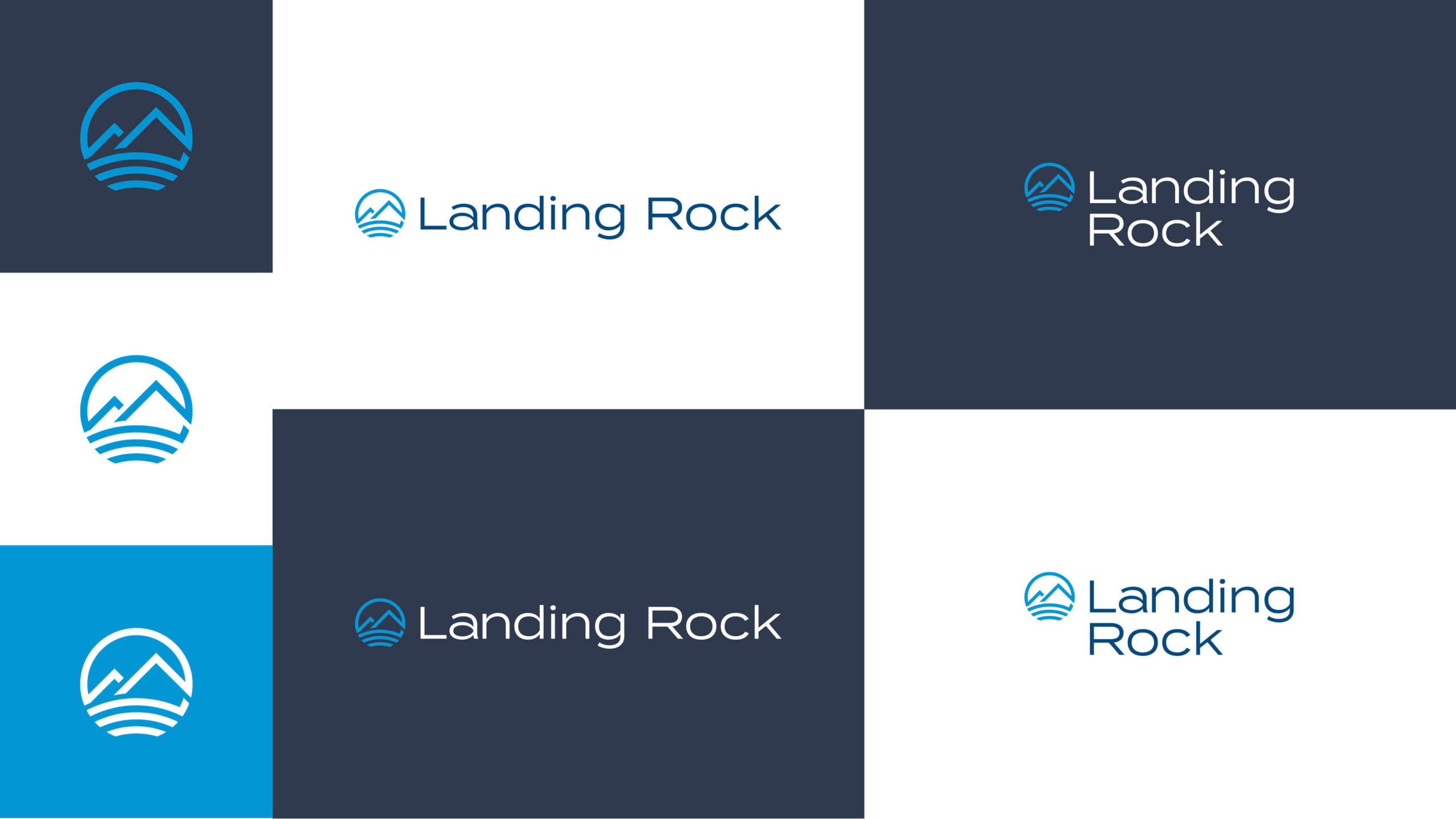 Landing Rock Logo Lockups and Palette