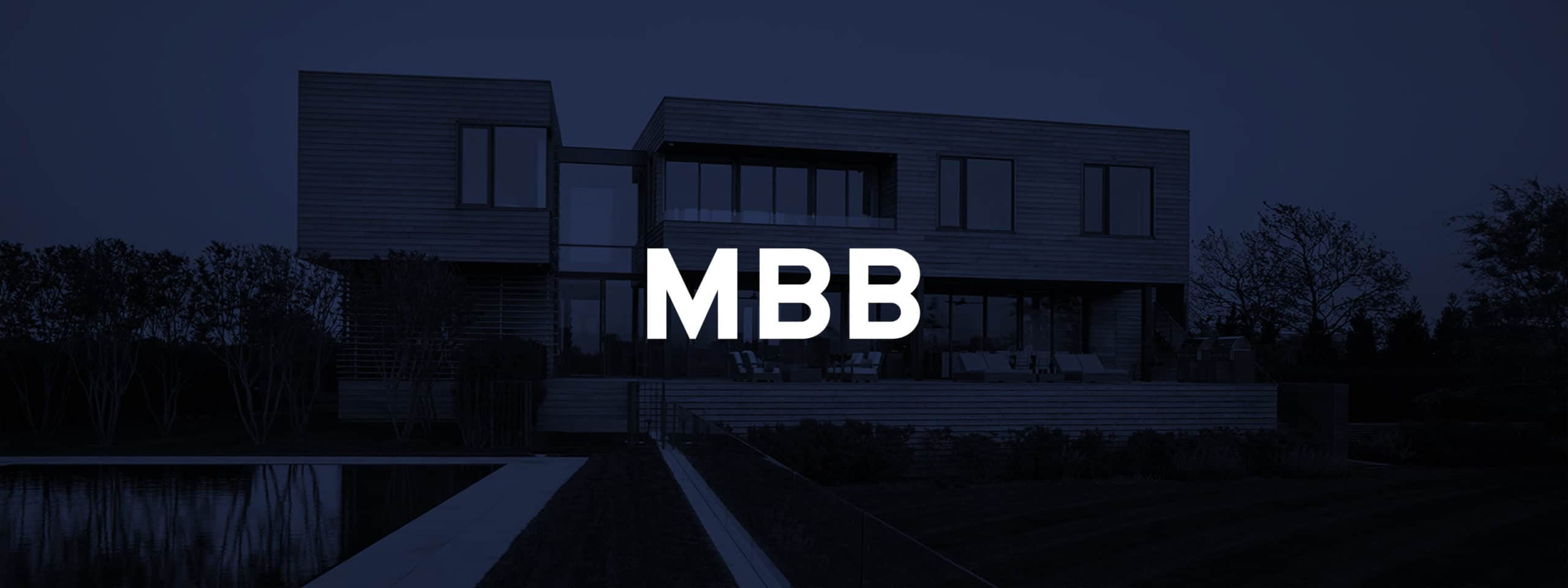 MBB Architects logo and hero