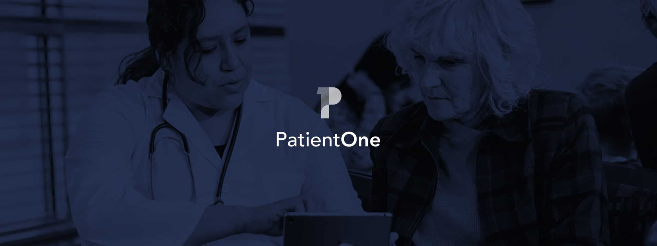 PatientOne logo and hero