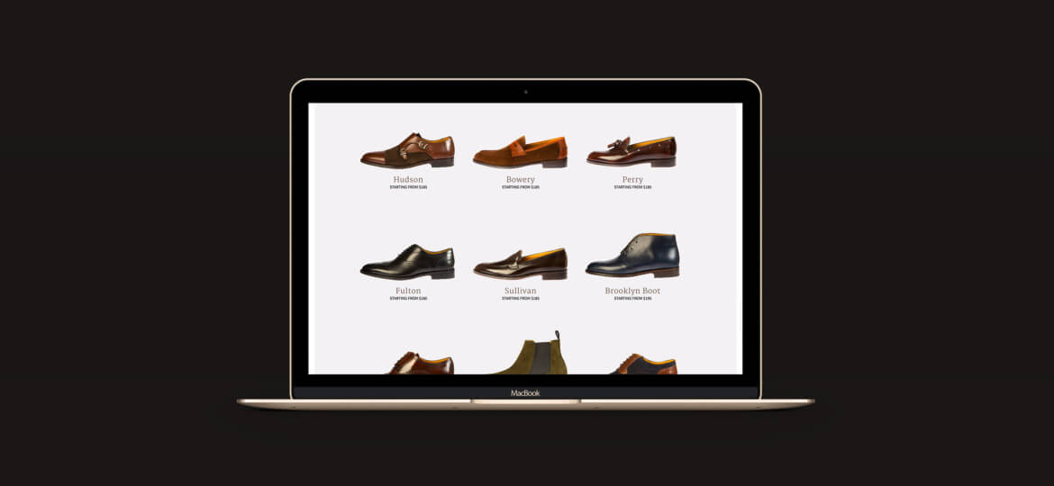 Quero Shoes website screenshot