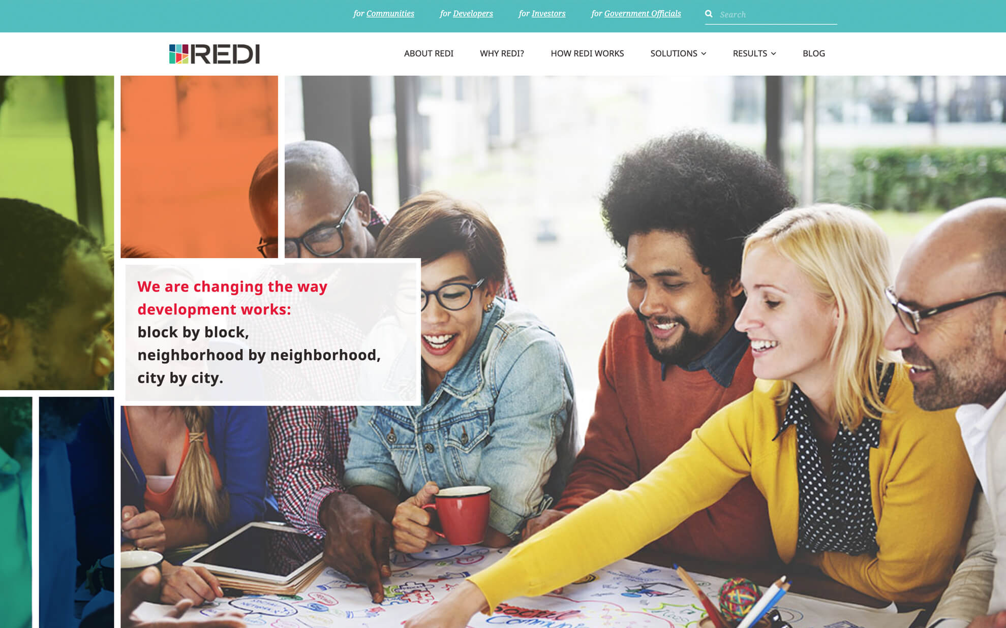 REDI Homepage Screenshot