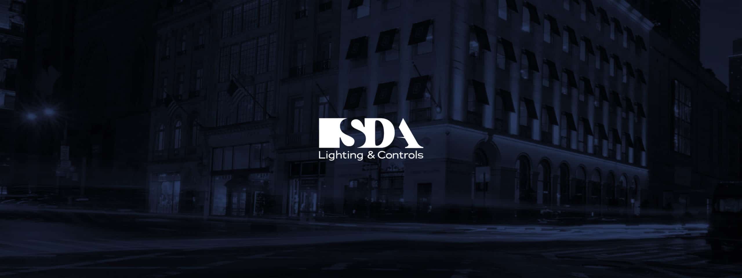 SDA Lighting logo and hero