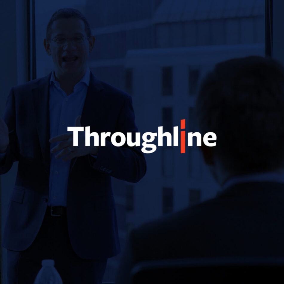 Throughline logo and photo of CEO Brad Phillips