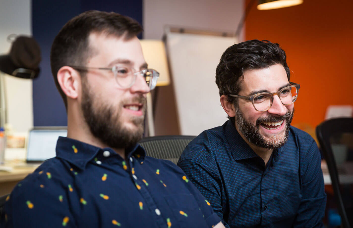 Bruce Viemeister and Sinan Imre laughing