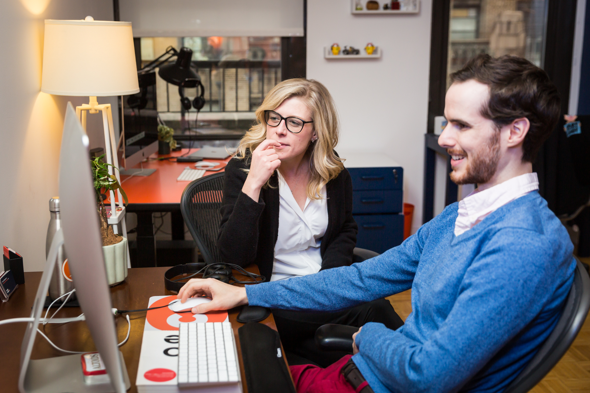 Tamara and Evan look for QA bugs