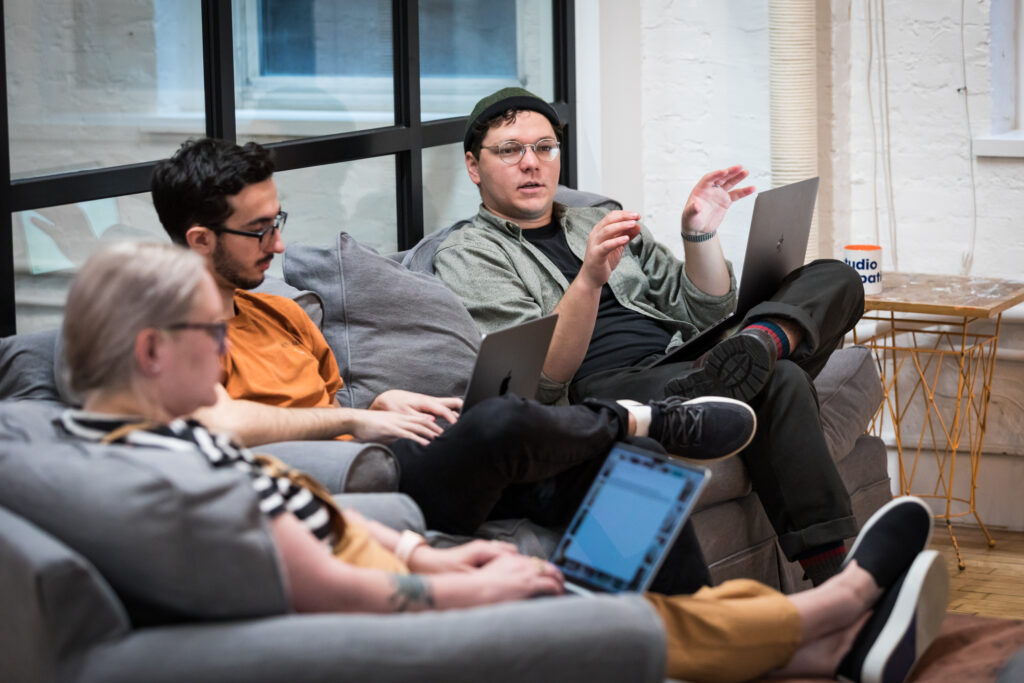 Amber, Corey and Nate discussing