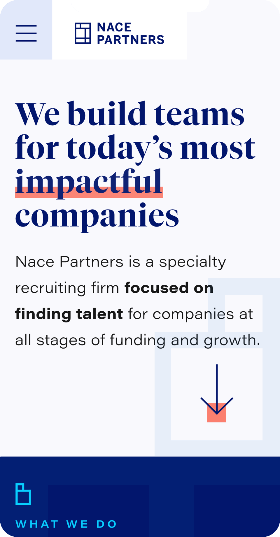 Nace Partners Mobile Screen