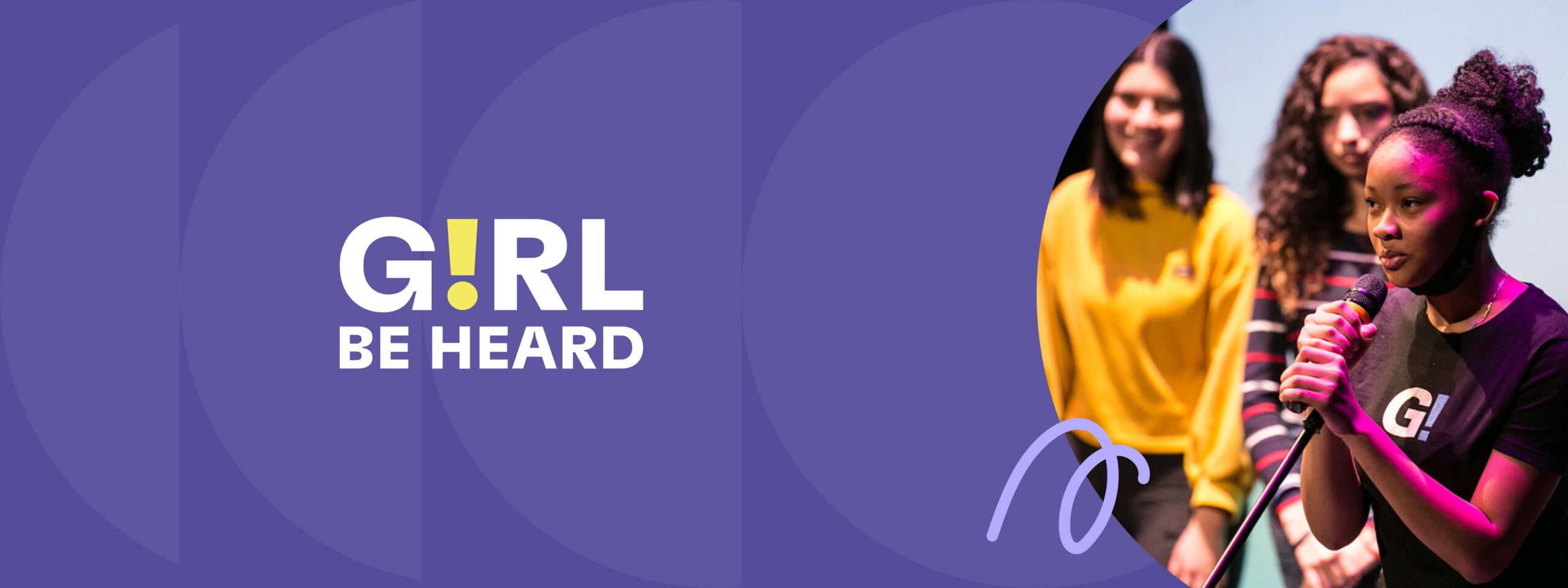 Girl Be Heard Hero Image | Logo