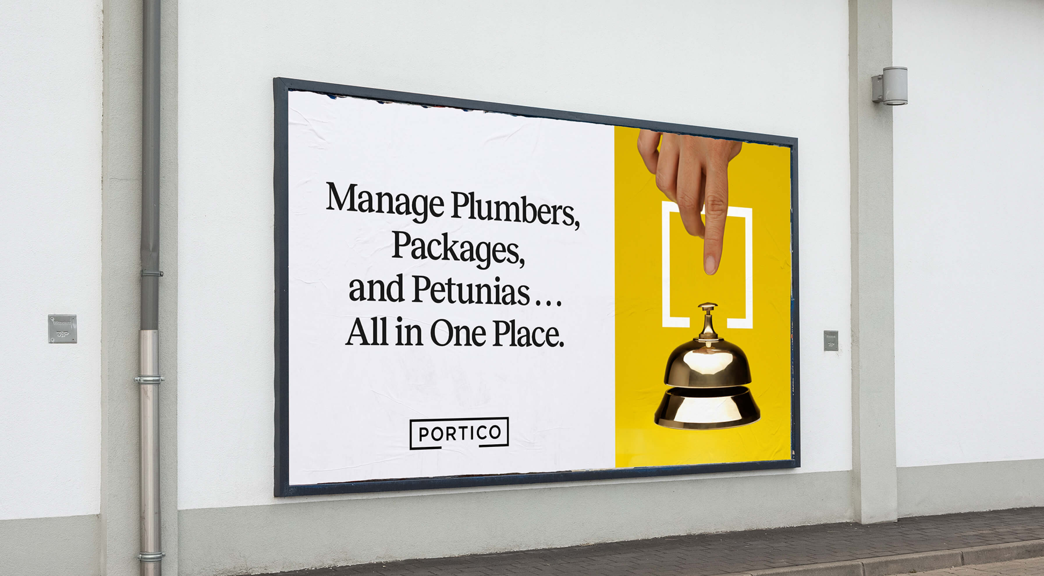 Portico billboard mock