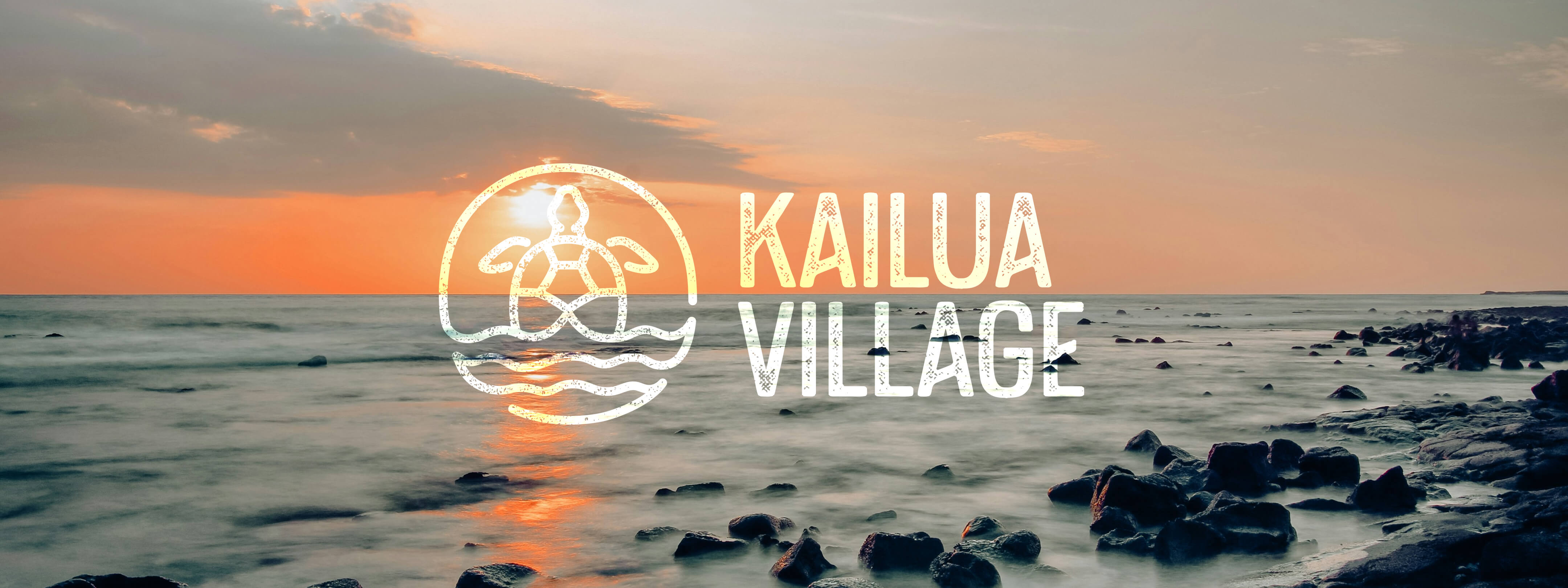 Kailua Village Sunset Ocean Background