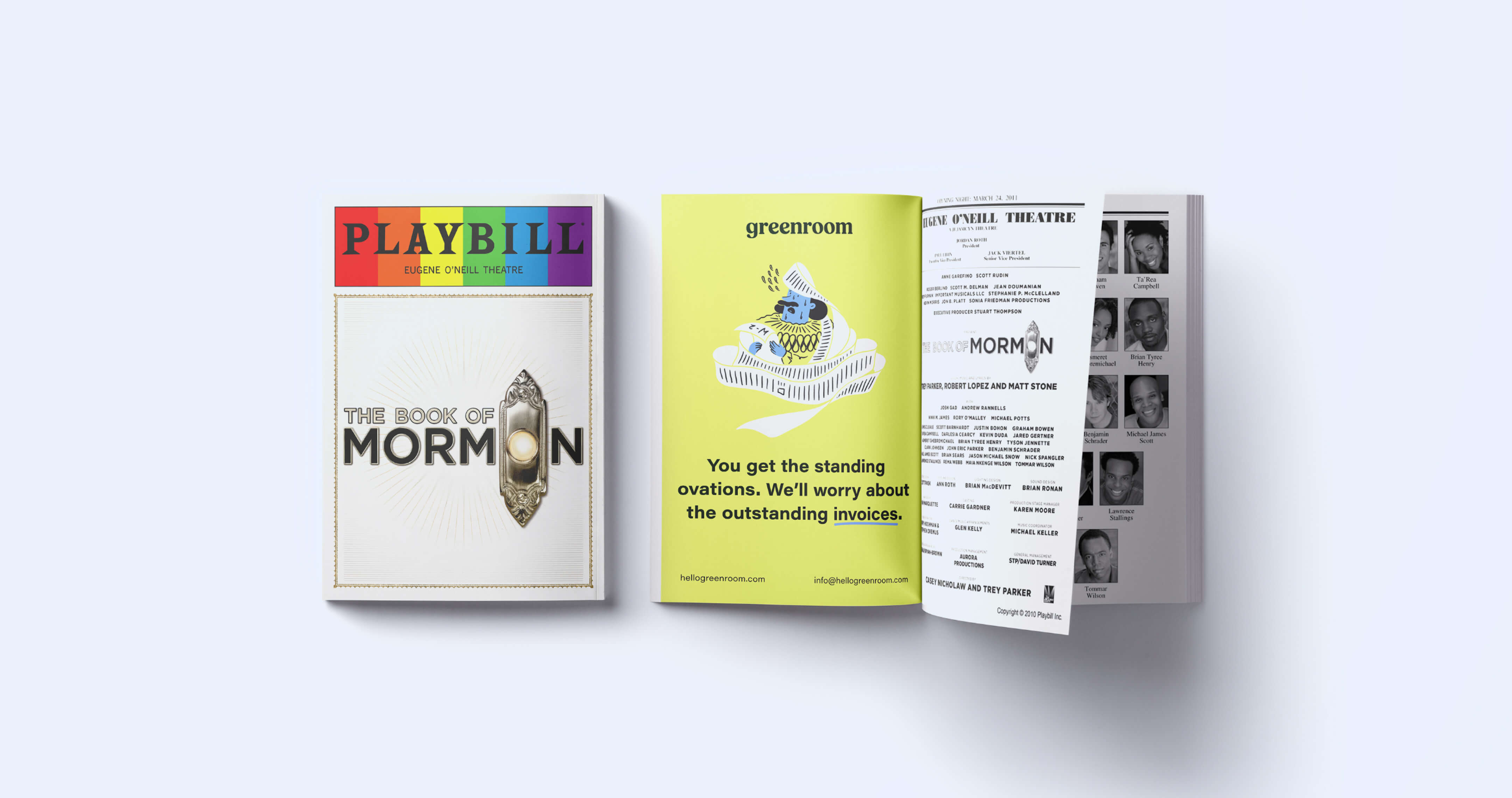 greenroom playbill ad
