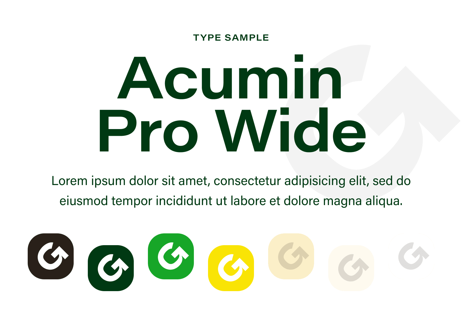 Acumin Pro Wide Typography Styles