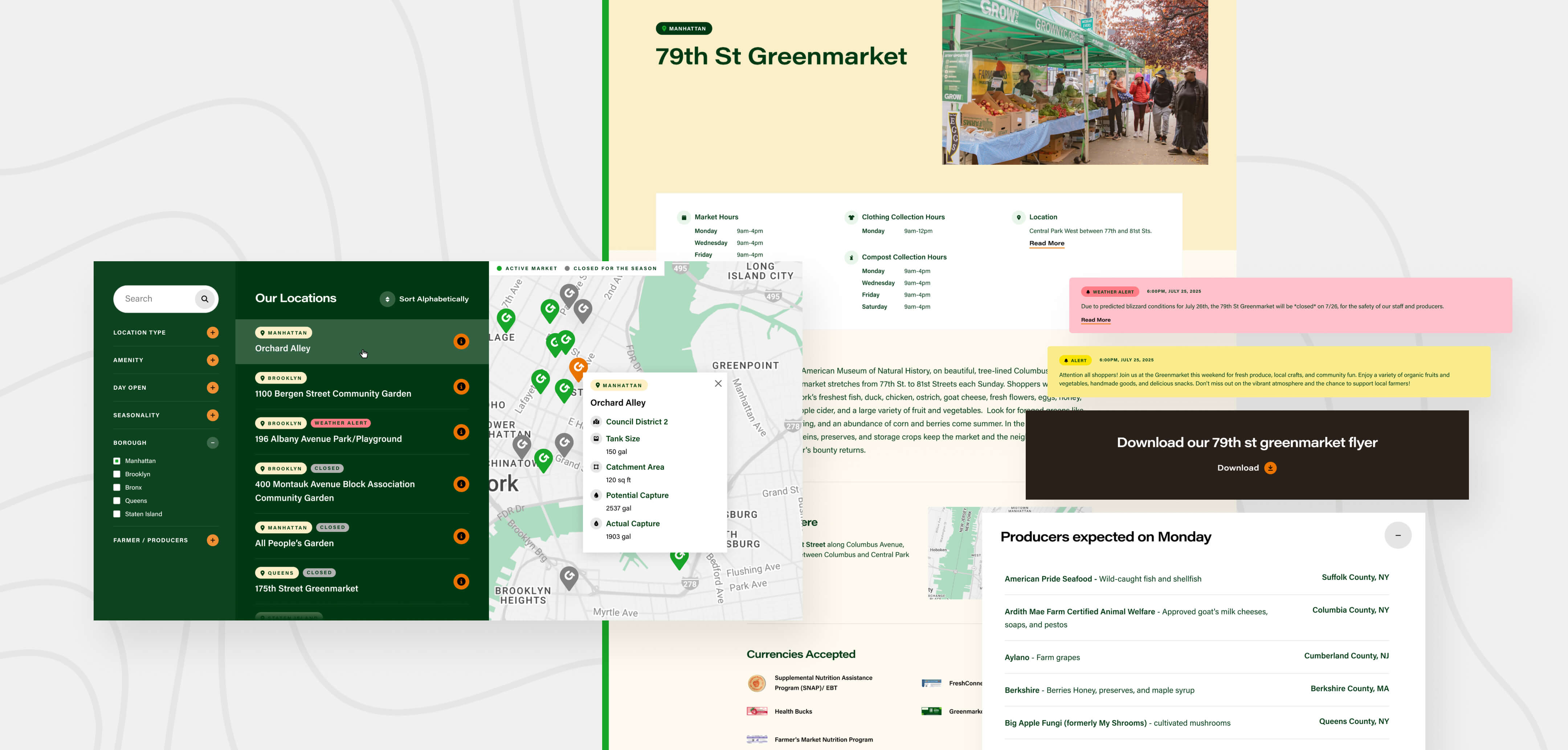 79th st Greenmarket Screens