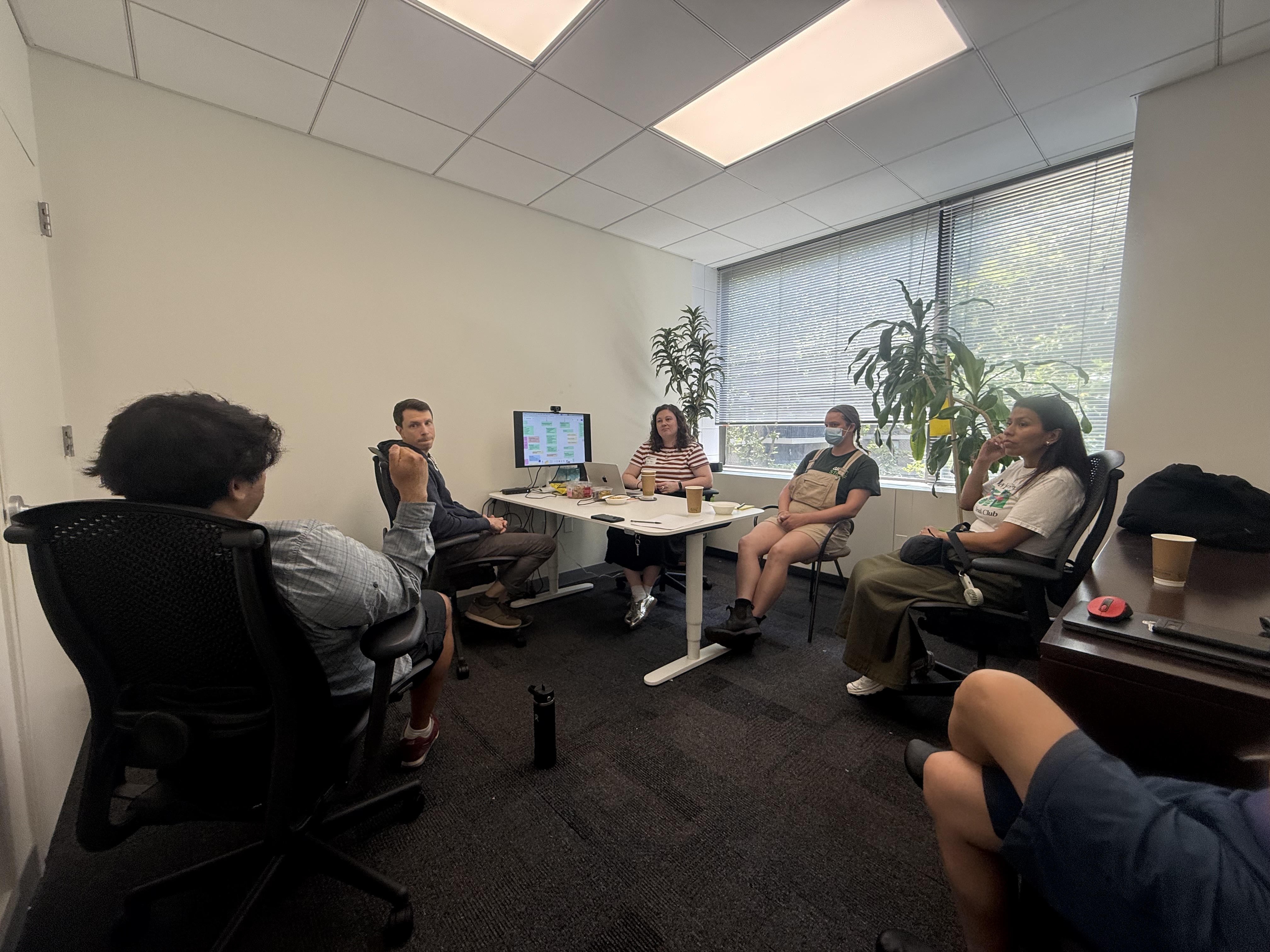 Phebe facilitating discovery sessions with the team at GrowNYC