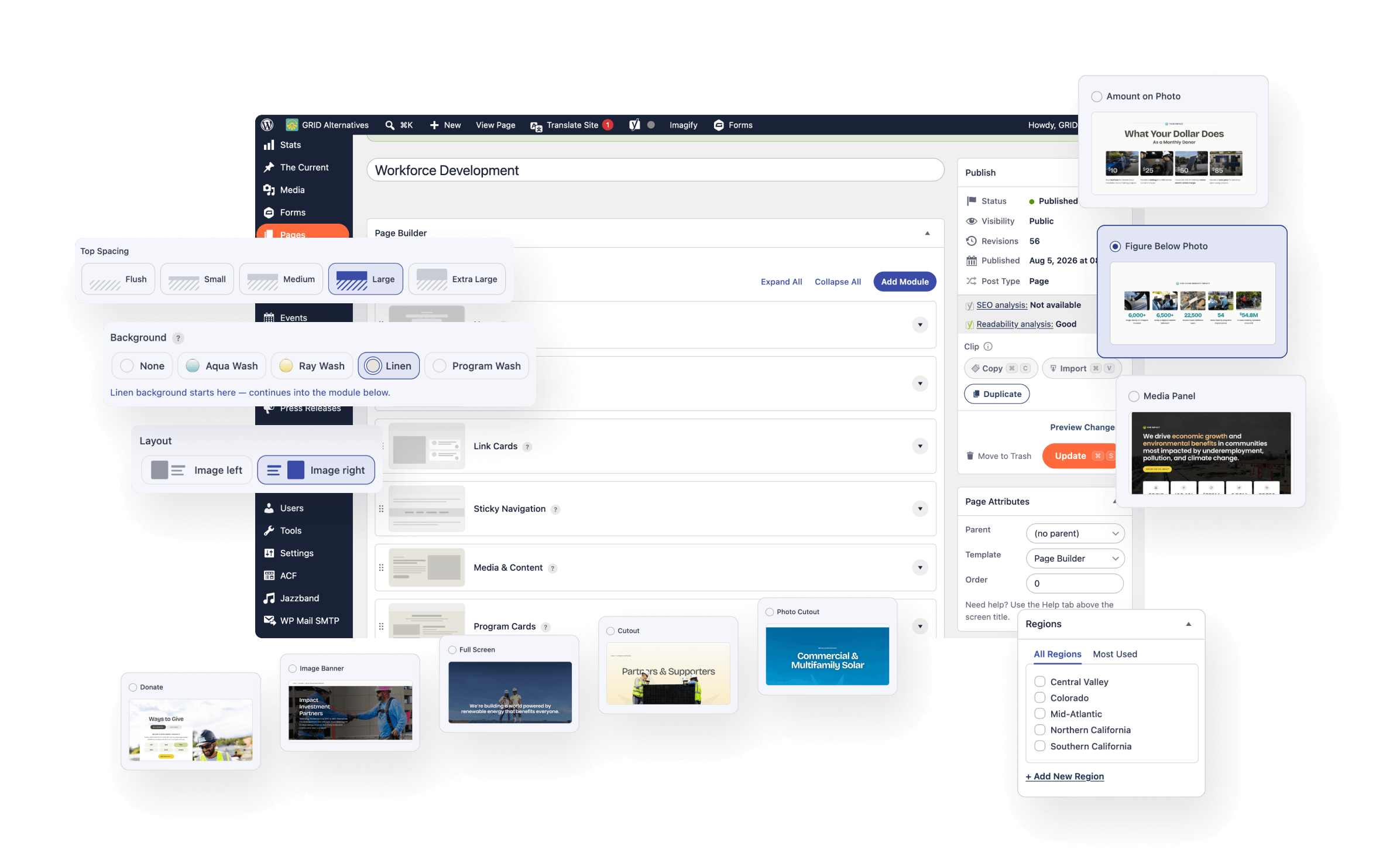 Wordpress Backend UI